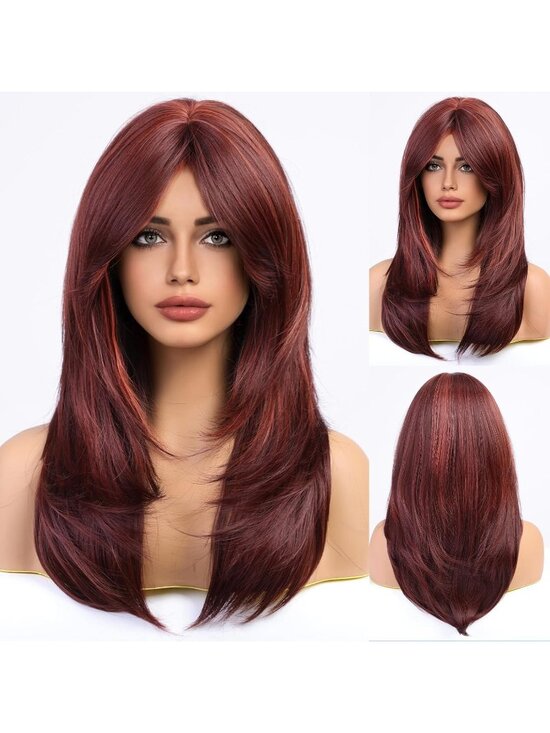 Women Blonde-new Heat Resistant Long Curly Shoulder Length Synthetic Wigs